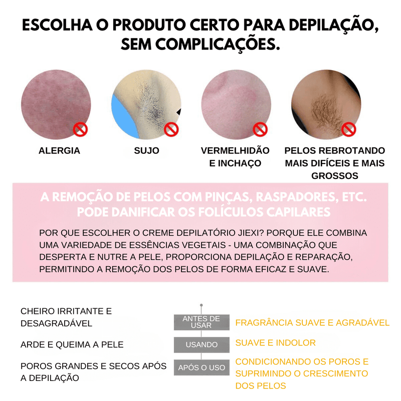 ✨Suave como mel: spray depilatório em mousse