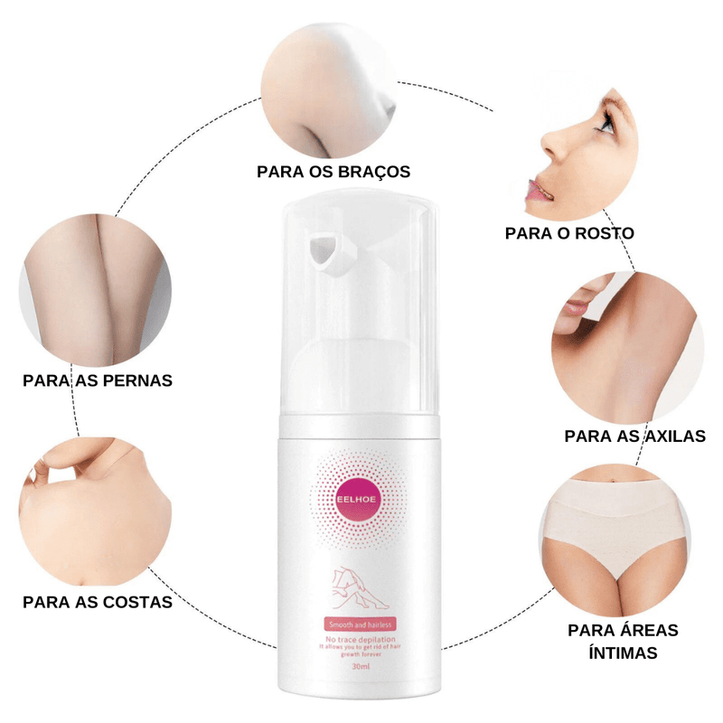 ✨Suave como mel: spray depilatório em mousse