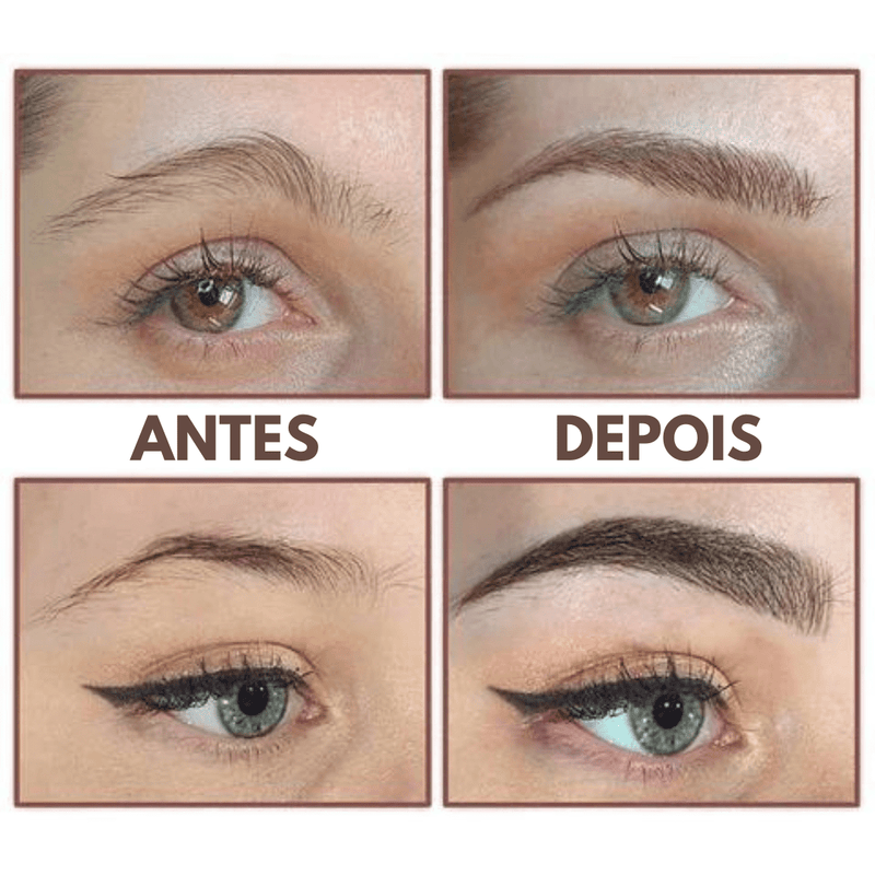 Caneta para Sobrancelhas 3D à Prova d'Água Microblading com Ponta de 4 Garfos tipo Tatuagem