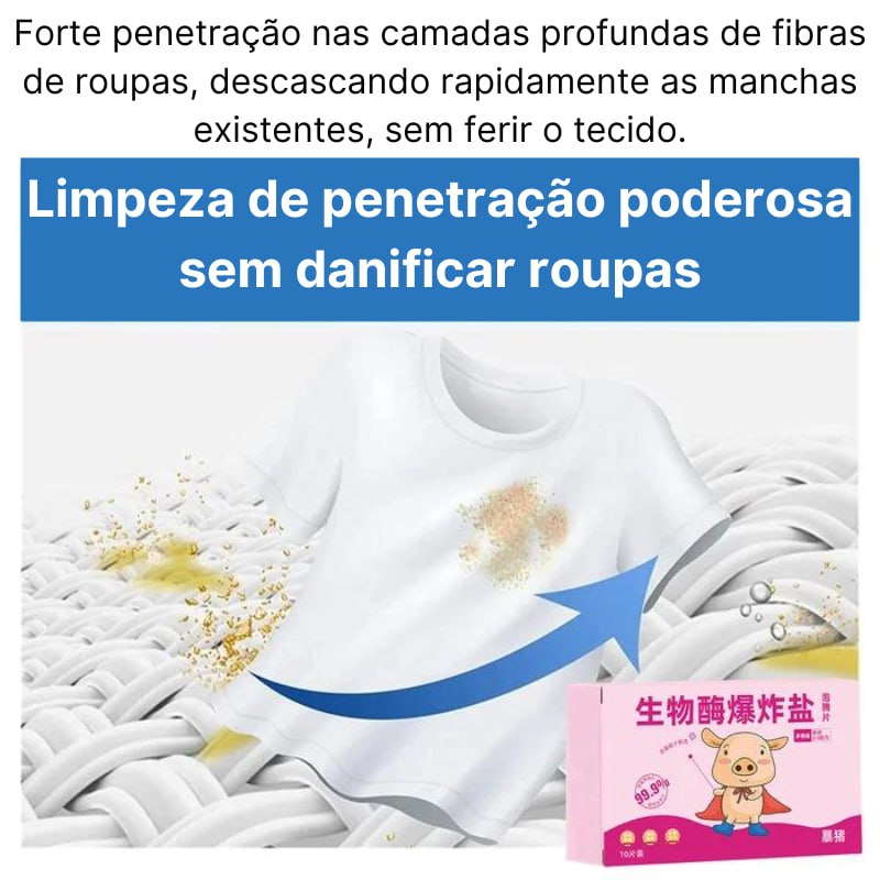 Pastilhas multifuncionais de limpeza bioenzimática